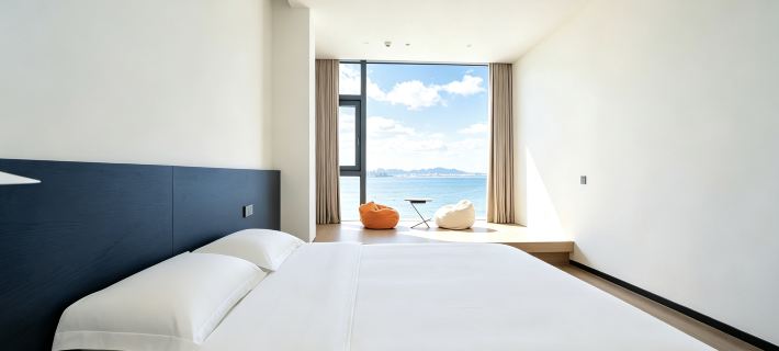 LANY 枕海聽瀾·雲境一線海景設計師美宿（威海站韓樂坊店） 威海住宿飯店