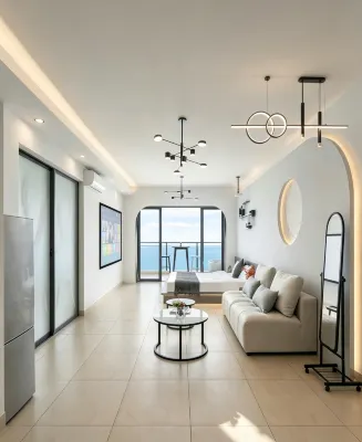 Agile Haizhiyu Holiday Apartment Hailing Island - Kitchens