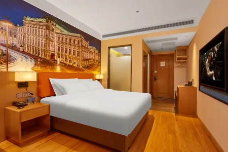 Nanshe Business Hotel (Tianjin New National Convention and Exhibition Center Jinnan Wuyue Plaza) Отели рядом с достопримечательностью «Tianjin Occupation Skill Public Training Center Gymnasium»