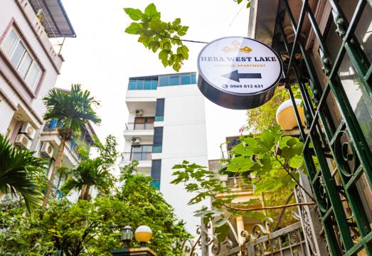 헤라 웨스트 레이크 아파트먼트의 모던한 객실