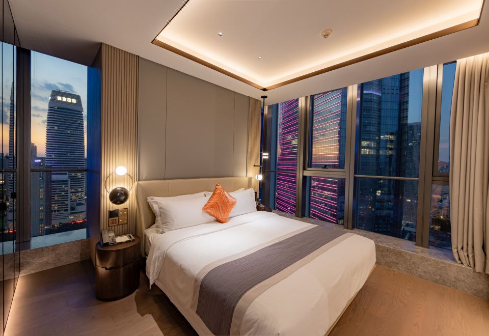 J 레지던스 호텔의 세련된 로비 이미지