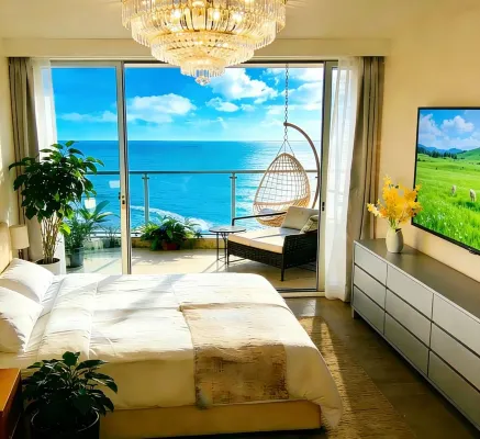Dongyue Palace Seaview Apartment Country Garden Shili Silver Beach - Infinity Pools