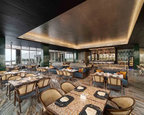 Oakwood Hotel & Apartments Grand Batam Dining Photos