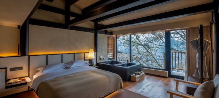 Wutong · shu Guest House (Xijiang Qianhu Miao Village Observation Platform Store) Ξενοδοχεία στην πόλη Λέισαν