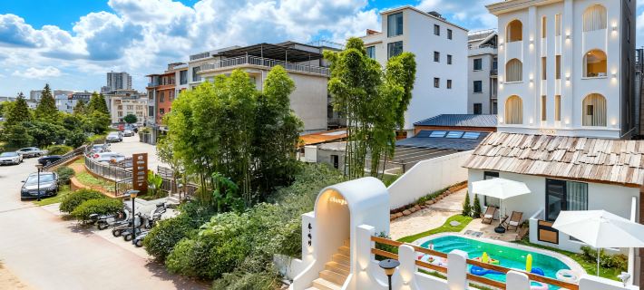 Spring Isle Bamboo・180°  High-Altitude Night View・French Courtyard Hotels in Jingdezhen