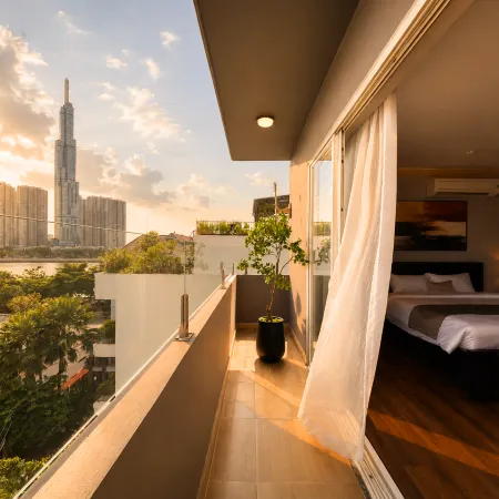 Amana Boutique Riverside - An Khanh Отели рядом с достопримечательностью «Курортный отель Binh Quoi 2»