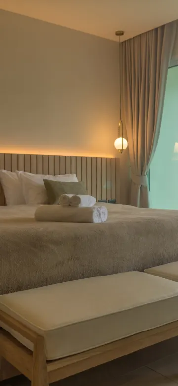 ห้องดีลักซ์เตียงคิงไซส์ / แฝดที่มีวิวสวน