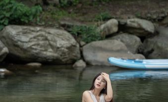 Xiamo Mountain Residence · Swimming Pool · Streamside  Designer Family Forest Hideaway