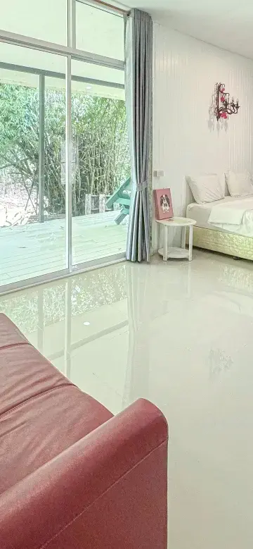 ห้องดีลักซ์เตียงคิงไซส์ วิวสวน