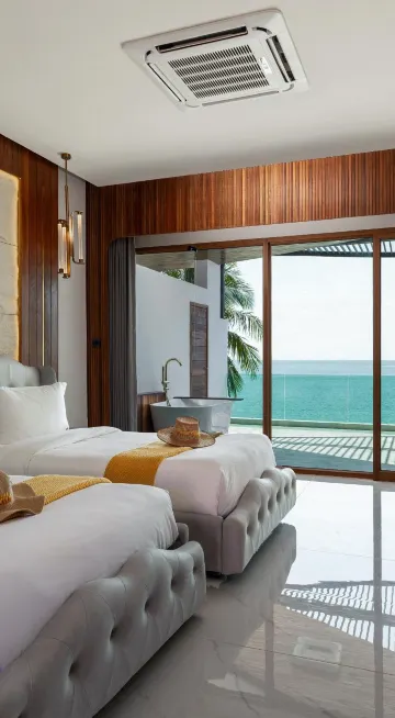 ห้องดีลักซ์เตียงแฝดพร้อมวิวมหาสมุทร