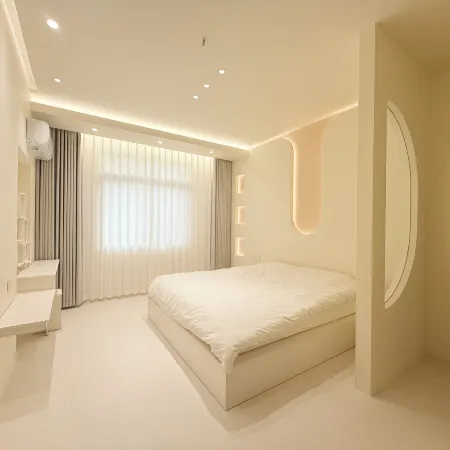 Meizhou Island Moonlight Outside the Window Minimalist Style Homestay (Mazu Film City)