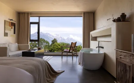 BuwanLiyu · Luming Shanye SongjianPanoramic Snow Mountain 1988 Series  Sunshine on Golden Mountain Отели рядом с достопримечательностью «Lijiang Snow Mountain Falcon Valley Scenic Area»