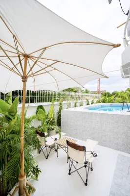 tropical private pool villa