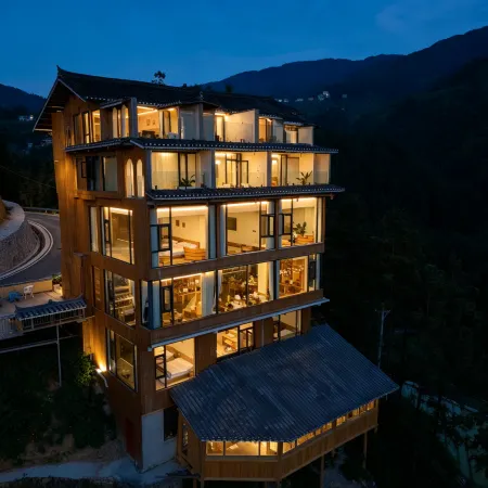 Yunxi Secretland • View the sunset of Dongzhai | Designer's best homestay (Zhaoxing Dongzhai Store)