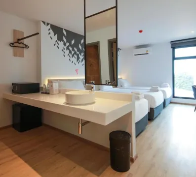 ห้องพักได้ 3 คนพร้อมฝักบัว-ปลอดบุหรี่