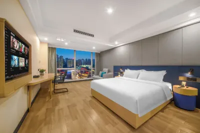 LAN shuiyu hotel(Chongqing Shiqiaopu subway station store) Hotellit kohteessa 