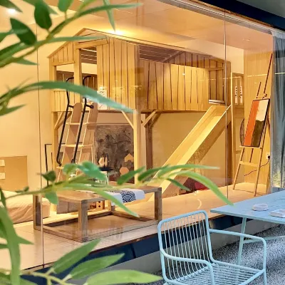 HHHO Tree House B&B (Badaling Water Gate Great Wall Branch) โรงแรมใกล้กําแพงเมืองจีน ด่านจวียงกวน