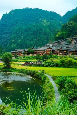 Lang de shan shui Miao Jia min su Hotels near Langde Miao Village Scenic Area