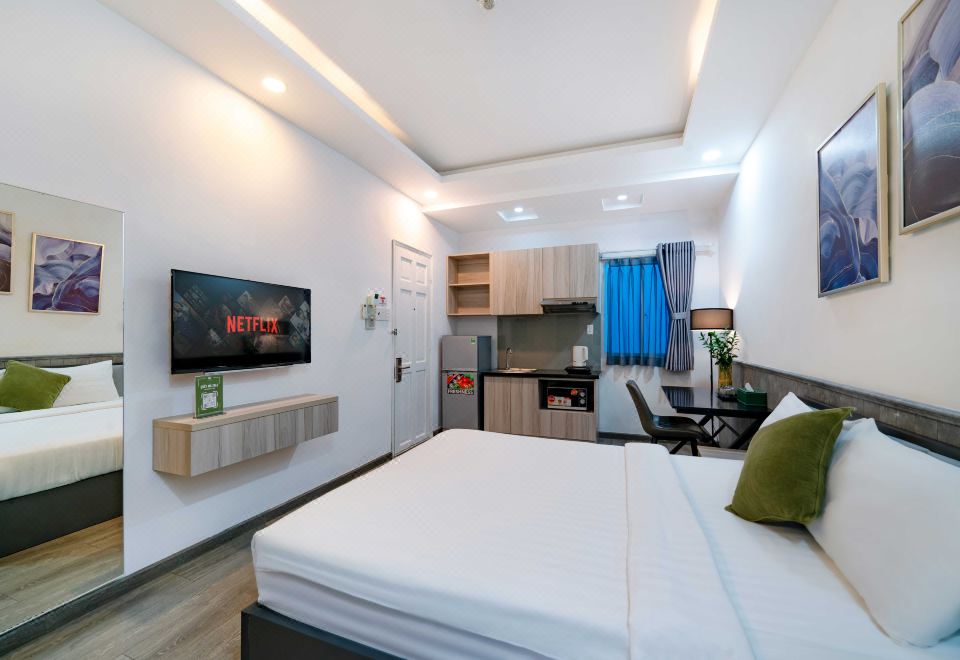 캑터스랜드 아파트먼트 내부 거실 또는 침실