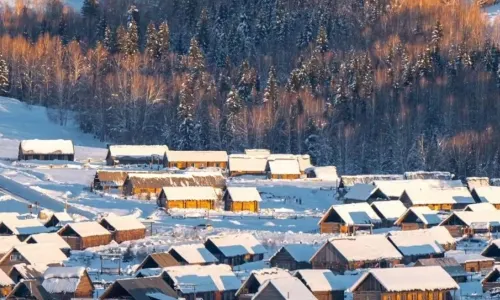 Big Pineapple  | Vintage French Snow Mountain View Resort Homestay (Kanas Scenic Area Branch)