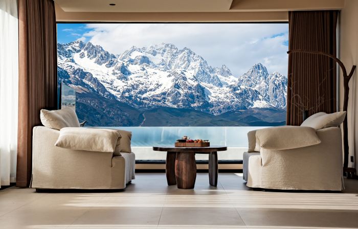 Lán·Shanying | Sky Terrace & Private Hot Spring · Panoramic Snow View (Baisha Old Town)