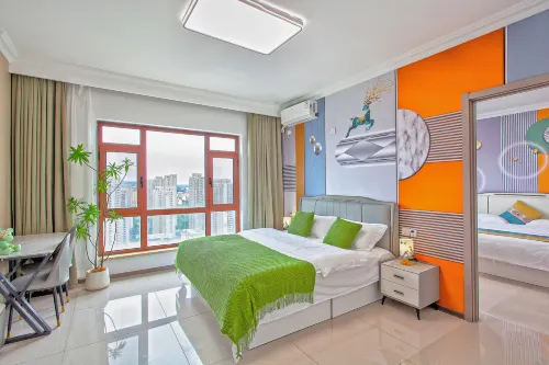 Yuecheng Boutique Business Apartment (Dalian North Station Huanan Square Subway Station) - مطابخ