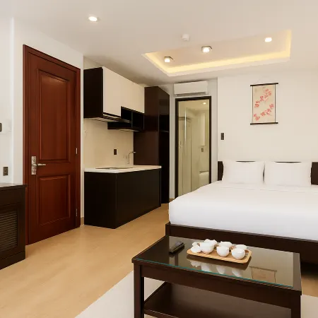 Amory Aparthotel Nguyen Trai Отели рядом с достопримечательностью «Стадион Фу Тхо»