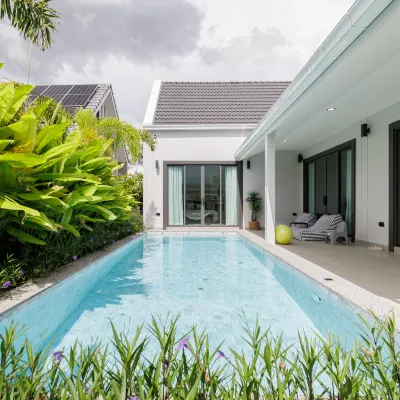 Single-family three-bedroom swimming pool villa โรงแรมใกล้素帕汤水果园