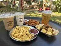 Beside the Yunshe Tang Spring in Qishan - breakfast