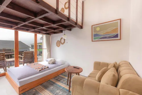 Linggayoni Cottage Dieng - balcony