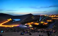 Mingsha Mountain and Crescent Spring Desert Luxury Hotel