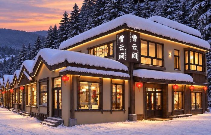 Xueyun Jian · Yiyun Elysian · Snow View Resort Hotel (China's Snow Town Xueyun Street)