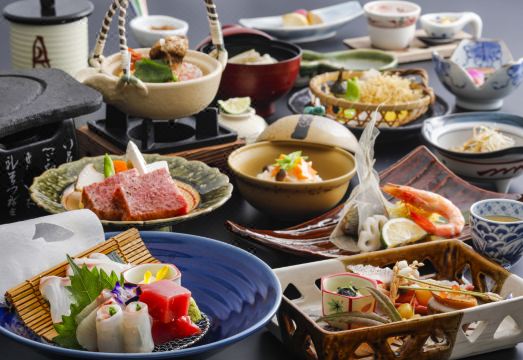 가게쓰의 넓고 쾌적한 노천 온천 시설