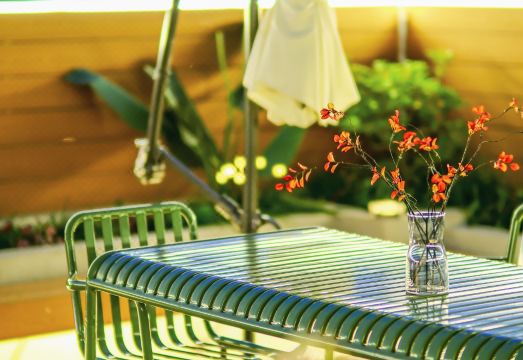 구이화 자이지우 호스텔 옥상 테라스 뷰