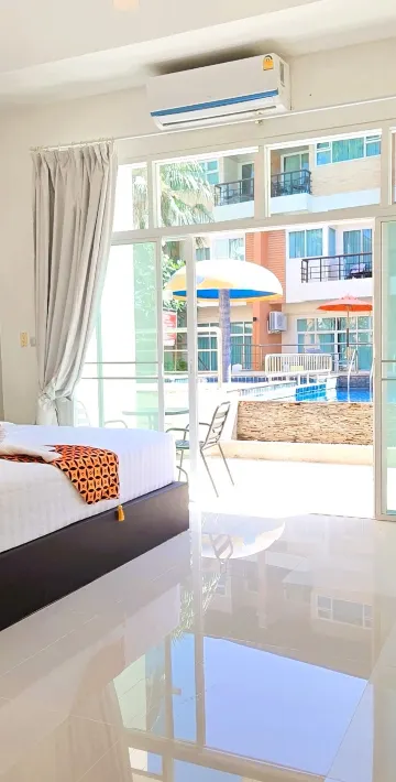 ห้องควีนบูติก พร้อมครัวส่วนตัว อาคาร 2 - ไม่มีสระว่ายน้ำ