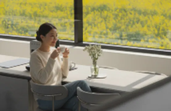 窗景休息室-泳池別墅