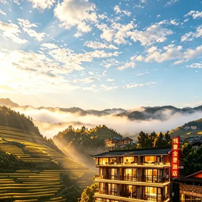 Longji Terrace Yueshu Panorama Guesthouse Hotels near Golden Buddha Peak View Point