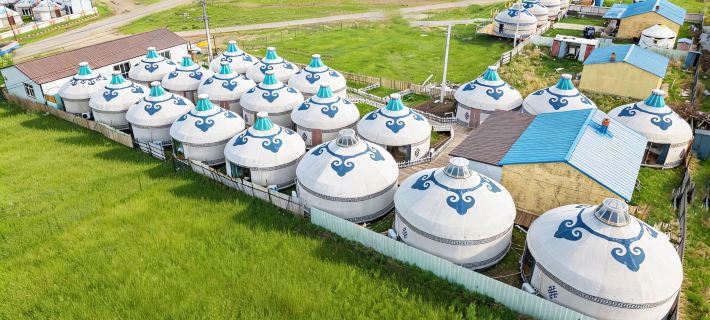 Muyuanqing Mongolian  Yurt Homestay Hôtels à&nbsp;: Ergun Ville