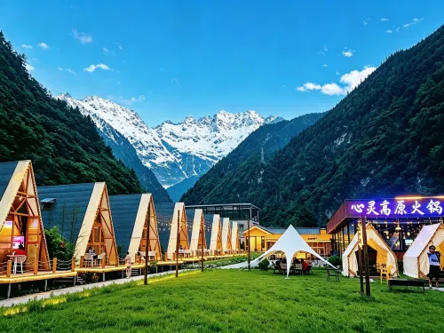 yijianrugu log cabin - balcon