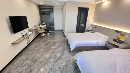 Guangde Lanbowan Apartment (Zhongying International Cinema Shop) Отели в г. Гуанде