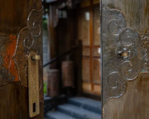 Zuixi  Mountain ViewTea and Coffee Courtyard Villa with Sunlight on the Snow Mountains Экстерьер Photos