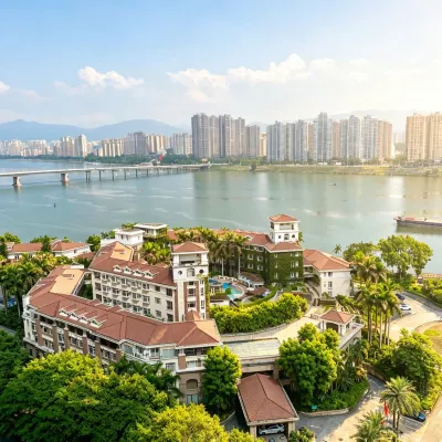 라일락 가든 호텔 칭위안 직업기술대학 주변 호텔