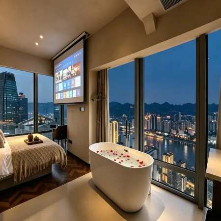 Chongqing Summit · Cloud River View 69th Sky B&B(Jiefangbei Area/Hong Ya Cave)