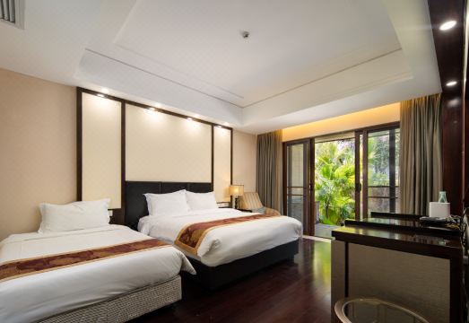 난톈 온천 빌라 정원 및 외관