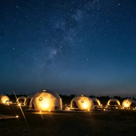 Dunhuang Mingsha Flaming Tent Camping Hotel