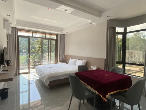 Zijin Jiuhe Town Forest Home Homestay - غرفة مطلة على الجبل