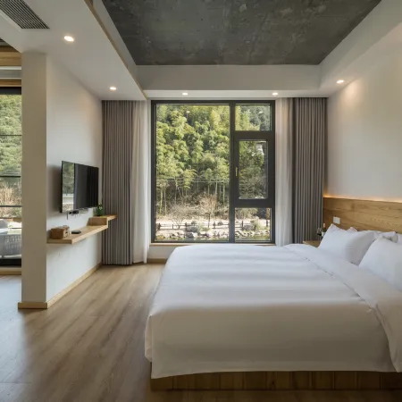 Anji Fanyin · Hillside Wilderness Luxury Private Hot Spring Mountain Stream Holiday Villa