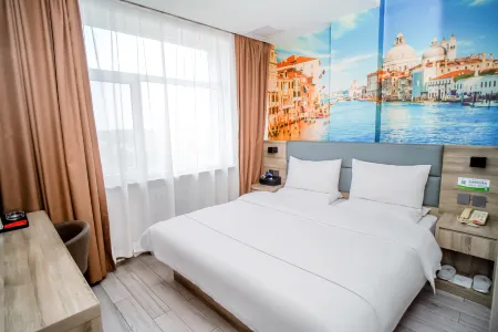 Sanyuan Chain Hotel (Taiyuan Hengshan Road Tai Steel East Gate) Отели рядом с достопримечательностью «Duofu Temple»