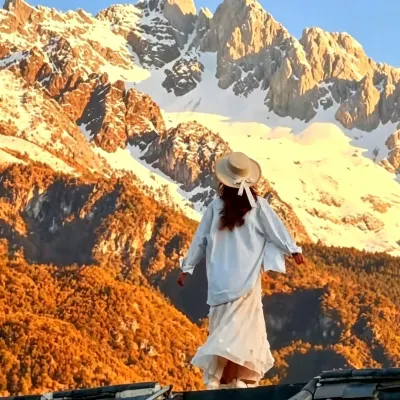 Pauline | Panoramic View of Sunlit Golden Mountain · Wild Luxury Retreat (Yusong Village) Hotels near Jade Water Village