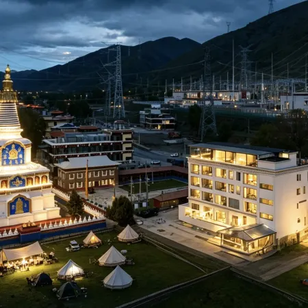 Tibetan heart and view resort private soup light luxury hotel